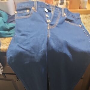 Levis Blue Button-Up Jeans Short Size 27